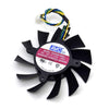 GTX460 550TI Four -pin video card cooling fan smart thermostat DASA0815R2U DC12V 0.60A 75mm diameter