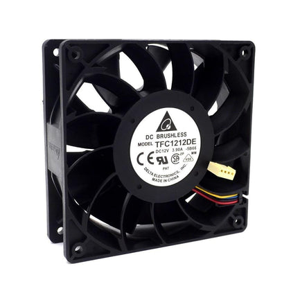 TFC1212DE Delta 120mm DC 12V 3.9A 5200RPM 252CFM For Bitcoin Miner Powerful Server Case AXIAL cooling Fan
