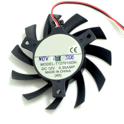 video card fanT127010DH Graphics card fan 65mm diameter 40mm pitch 12V 0.35A