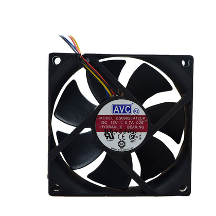 AVC 8025 DS08025R12UP 80mm 8cm DC 12V 0.7A 4Wire Computer case CPU Cooler Cooling Fan