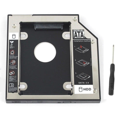 9.5mm SATA 2nd HDD SSD Hard Drive Caddy for HP Elitebook 2540P 2560P 2570P - inewdeals.com
