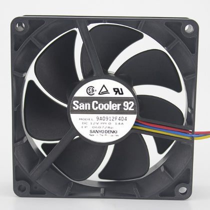 9A0912F404 9025 9cm 90mm 12V 0.14A cooling fan 90*90*25mm