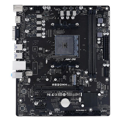 A520MH Biostar Desktop Motherboard 64GB AM4 DDR4 M.2 NMVE 7-Phase Digital Power Supply M-ATX