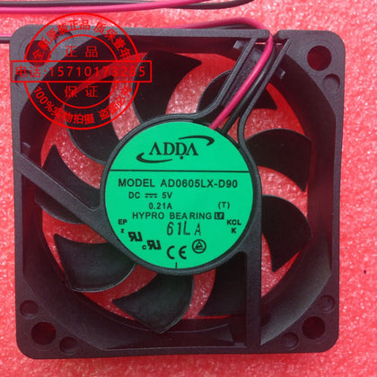ADDA AD0605LX-D90, T DC 5V 0.21A 2-wire 2-pin connector 70mm 60x60x15mm Server Square Cooling fan - inewdeals.com