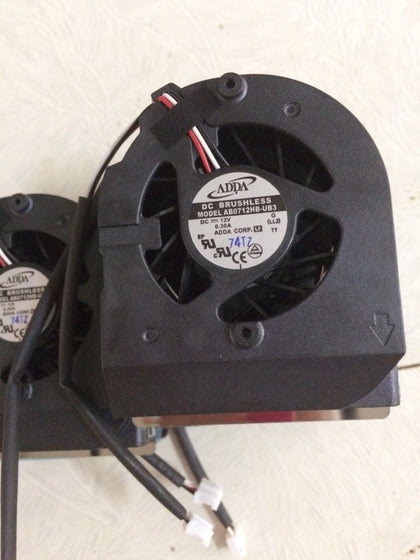 ADDA AB0712HB-UB3 12V 0.30A 3 wire double ball notebook CPU fan - inewdeals.com