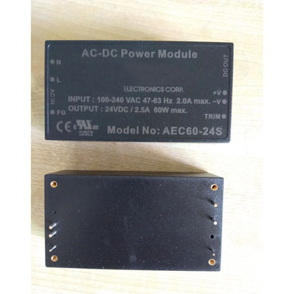 AEC60-24S AEC60 Series 60W AC-DC Power Module Output 24VDC 2.5A 60W Max