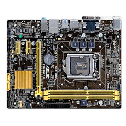 ASUS H81M-E carte mère H81 LGA 1150 DDR3 i3 i5 i7 16GB SATA3 USB3.0 H81 cartes mères de bureau d'occasion