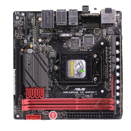 ASUS MAXIMUS VII IMPACT carte mère pour intel DDR3 LGA 1150 USB3.0 USB2.0 16GB M.2 carte mère de bureau d'occasion