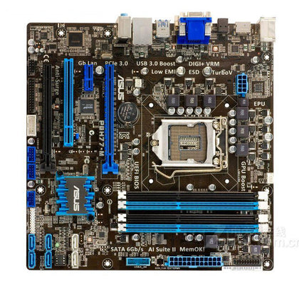 ASUS P8H77-M Used desktop motherboard for intel DDR3 LGA 1155 32GB USB2.0 USB3.0 DVI VGA HDMI H77 mainboard PC sales