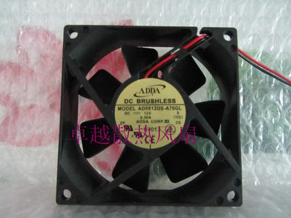 Adda 8025 12v 0.3a 8cm computer case power supply cooling fan ad0812us-a70gl - inewdeals.com