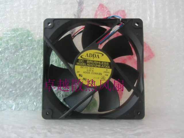 Adda12025 ad1212hb-a73gl dc12v 0.37a computer case cooling fan