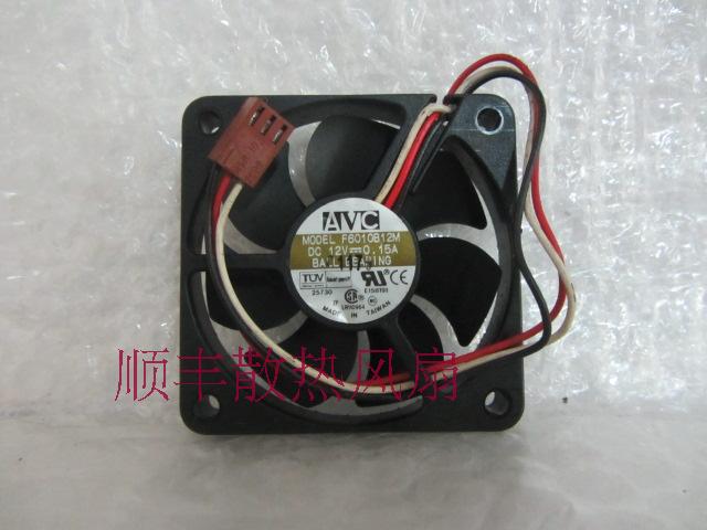 Avc 12v 0.15a f6010b12m dual ball cooling fan