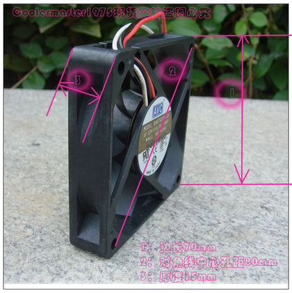 Avc  7015 da7015b12u DC12V 0.70A  70*70*10mm laser double ball cooling fan - inewdeals.com