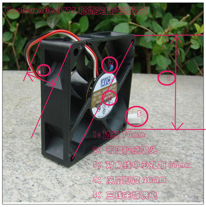 Avc 7020 DA0720B12M dual ball silent fan temperature resistance - inewdeals.com