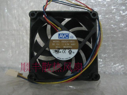 Avc 7cm 7015 7020 fan double ball 4 needle desc0715b2u 0.7a amd - inewdeals.com