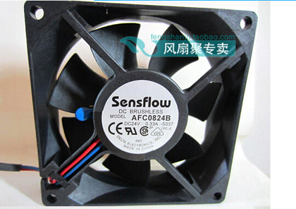 Brand Delta 8CM 8025 24V 0.33A AFC0824B 80*80*25MM variable frequency fan control - inewdeals.com