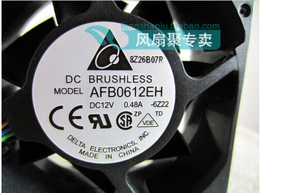 Brand Delta AFB0612EH 6CM6025 12V0.48A 60*60*25MM4 pin PWM large air flow chassis cooling fan CPU server fan - inewdeals.com