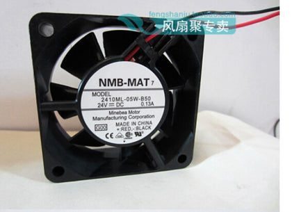 Brand NMB 6cm 24V 0.13A 2410ML-05W-B50 6025 NMB 60*60*25mm inverter fan coolingfan - inewdeals.com