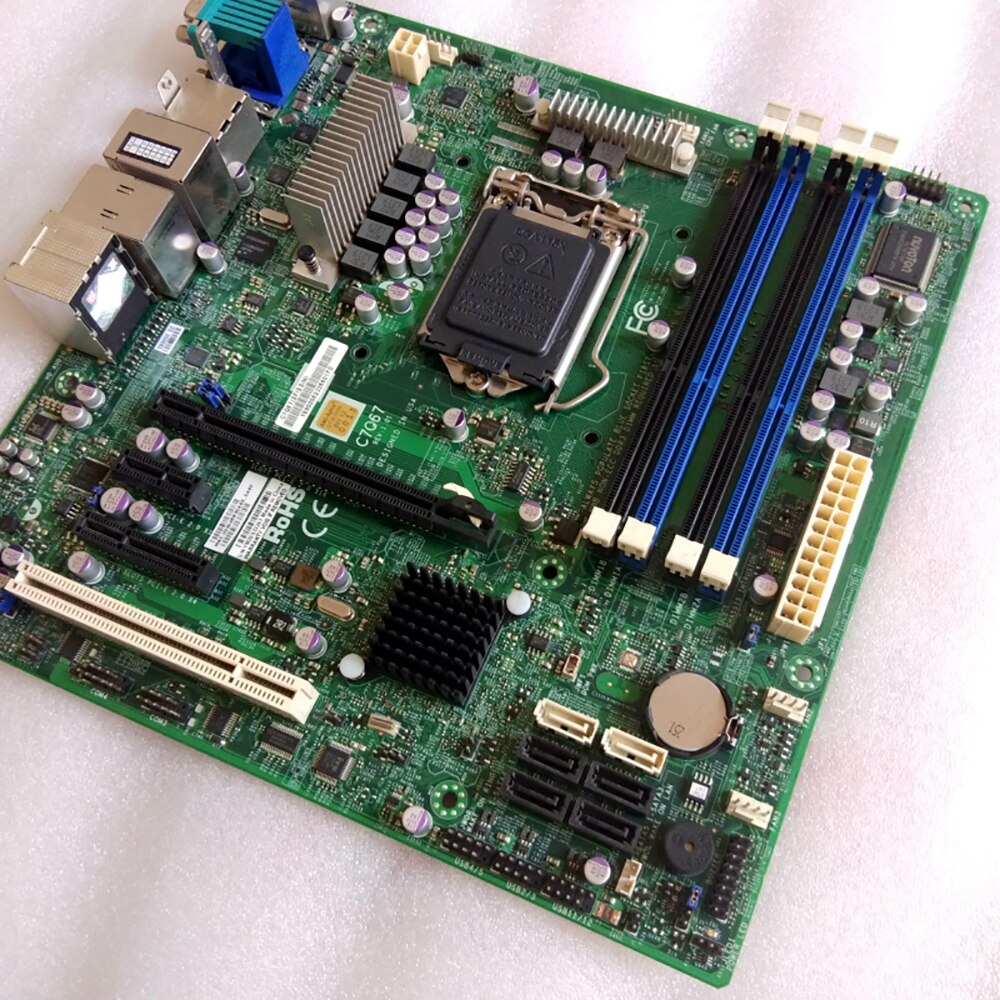 C7Q67 Supermicro Server Workstation Motherboard 2nd Generation Core i3 i5 i7 Series LGA1155 DDR3 PCI-E 2.0Hz Full Tested Working