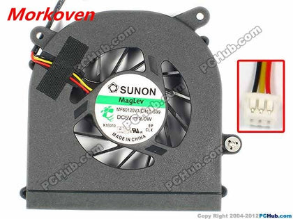 CPU Cooling fan cooler for R415 R415IG R415IU R416 R416IG VNB148B HP651505H-01 DC 5V MF60120V1-C410-G99 AB06105HX13C300 - inewdeals.com