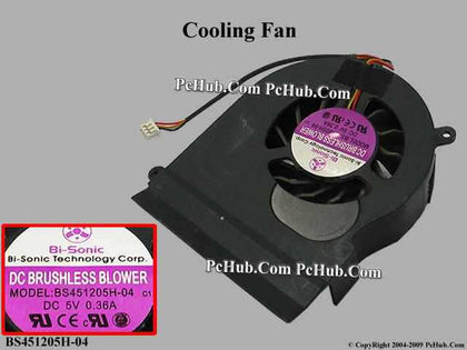 CPU Laptop Cooling Fan For Fujitsu Amilo Pi 2512 L55II0 L51RI0 bs451205h-04 - inewdeals.com