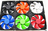 Chassis fan 12CM 12V ultra-quiet cooling fan large air volume multi-color fan leaves no lights PC Computer Chassis Case Heatsink