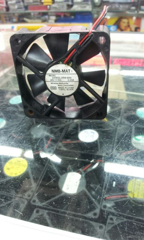 Cooling ventilation fan 6015 24v 0.20a 2406gl-05w-b50 nmb . double bearing