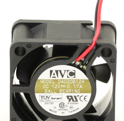 AVC D4020B12H 4020 4cm 40mm 12V 0.17A 2 wire cooling fan 40*40*20mm