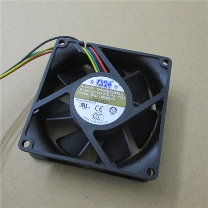 AVC P021 DC48V 0.14A 8cm 80mm DA08025B48U onduleur de serveur à 4 fils ventilateur de refroidissement de boîtier industriel 80x80x25mm