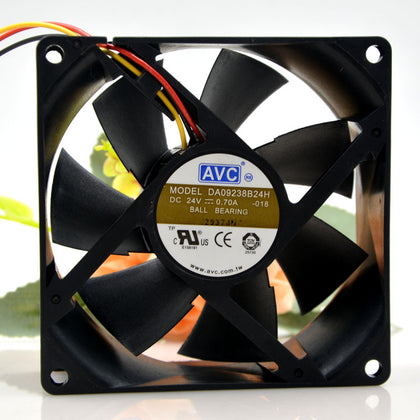 DA09238B24H -018 9238 92 mm DC 24 V 0,7 A Computer-Server-Wechselrichter Server quadratischer Lüfter 3-Draht