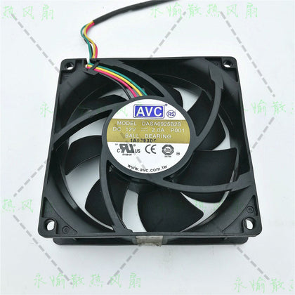 DASA0925B2S 90mm 90*90*25MM 9025 12V 2.0A 4wire lead PWM cooling fan