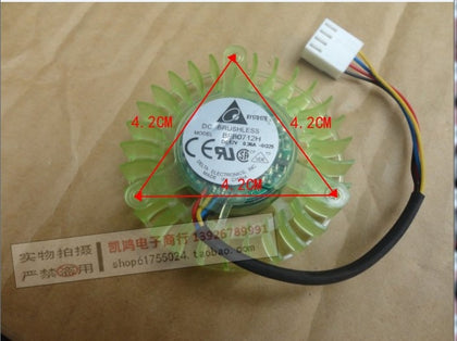 DELTA BFB0712H-8G25 12V 0.36A PWM thermostat Turbo graphics card fan diameter 5.5CM - inewdeals.com