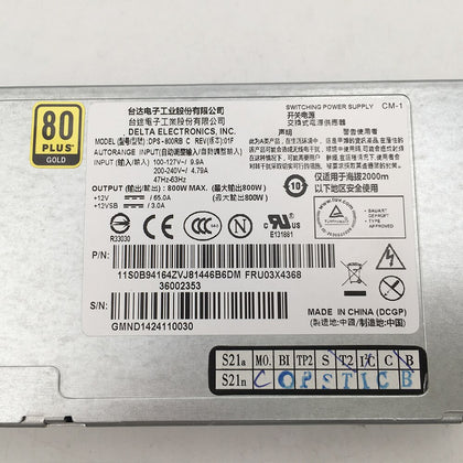 DPS-800RB C Lenovo 630 640 530 800W Switching Power Supply 03X4368 Disassembly