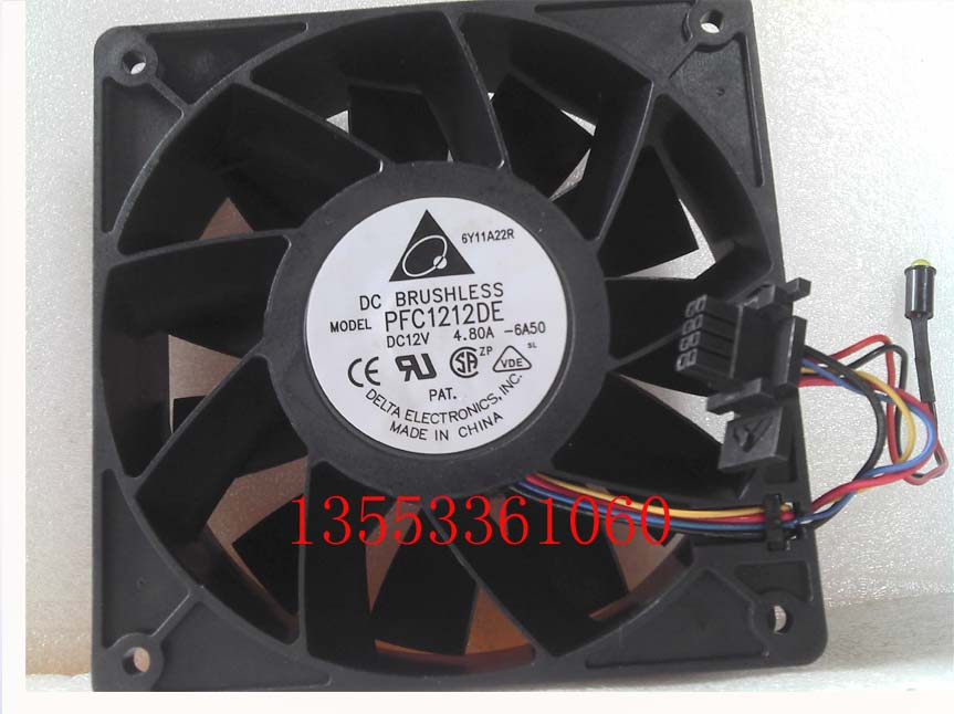 Delta pfc1212de 12 12cm 12v 4.80a speed cooling fan