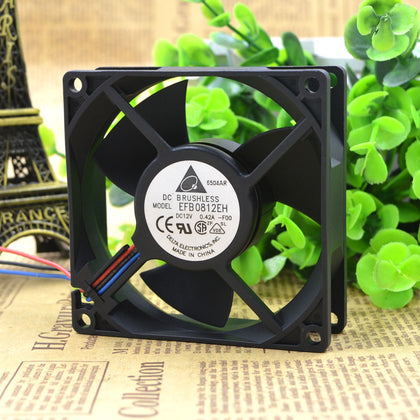 EFB0812EH-F00 8025 8CM 80mm 12V 0.42A overclocking cooling fan for Delta 80*80*25mm