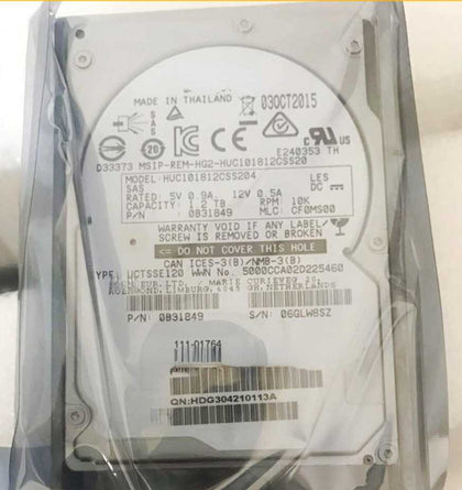 1.2T SAS 10K 2.5inch 12GB 128M HUC101812CSS204 Hard Drives
