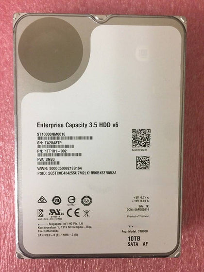 10T 7.2K 3.5 SATA 256M 6Gbps ST10000NM0016 Hard Drives