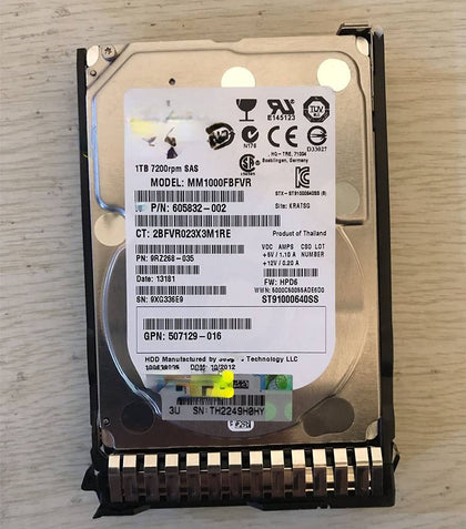 1T 7.2K 2.5 SAS 652749-B21 653954-001 DL380 G8 G9 Hard Drives