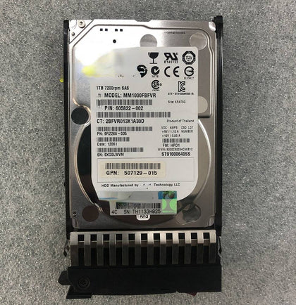 605835-B21 606020-001 1T 7.2K 2.5 SAS G6 G7 Hard Drives