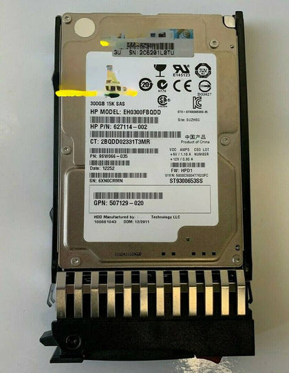 627195-001 300G 2.5 15K SAS 627117-B21 G6 G7 Hard Drives