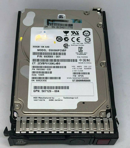 652564-B21 653955-001 300G 10K 2.5 SAS DL388 G8 G9 Hard Drives