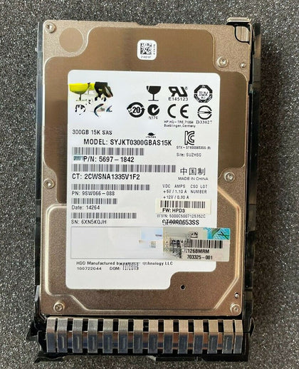 652611-B21 653960-001 300G 15K 2.5 SAS 64M Hard Drives