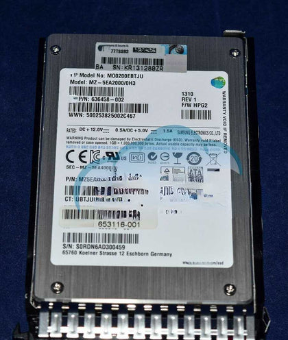 653118-B21 653966-001 200G 2.5 SATA SSD G8 G9 Enterprise Hard Drives s