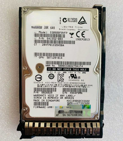 BL460C G8 G9 BL480C G8 G9 600G 10K 2.5 SAS 6G Hard Drives