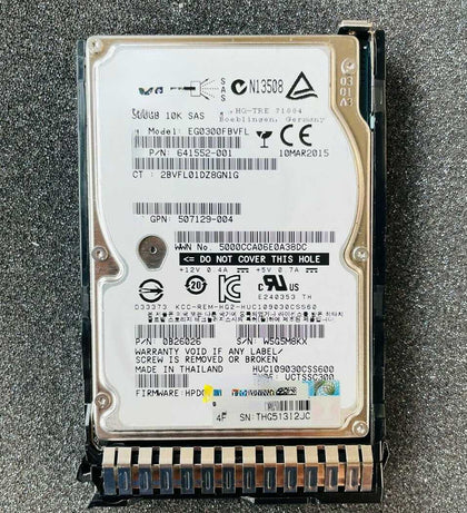 BL460C G8 G9 BL480C G8 G9 Hard Drives 300G 10K 2.5 SAS 6GB