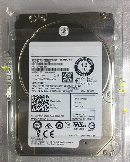DELL 1.2T 10K 2.5 SAS 128M 12GB ST1200MM0088 Hard Drives