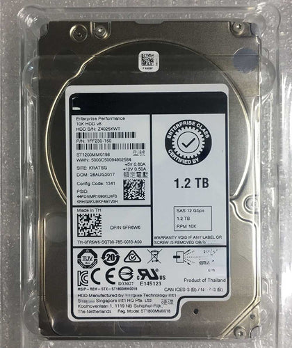DELL 1.2T 10K 2.5 SAS 128M 12Gb ST1200MM0198 Hard Drives
