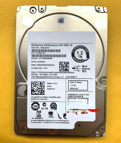 DELL 1.2T 10K 2.5inch SAS 128M ST1200MM0088 0WXPCX Hard Drives
