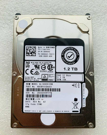 DELL 1.2T 10K 2.5 SAS 12G 089D42 AL14SEB120N Hard Drives