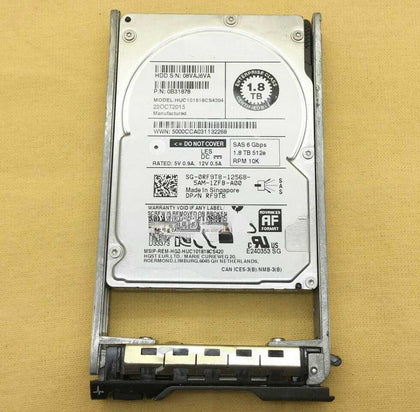 DELL 1.8T SAS 10K 2.5inch 6gb RF9T8 HUC101818CS4204 Hard Drives